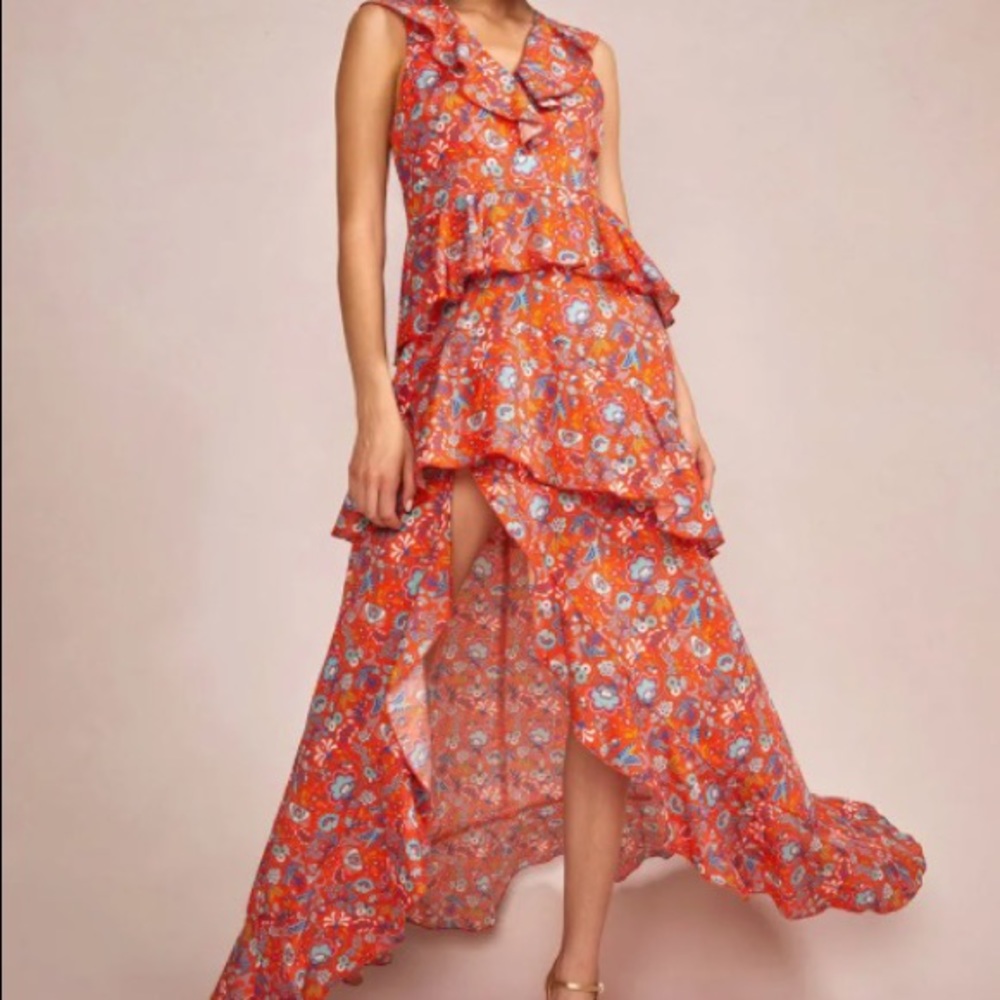 Cynthia Rowley Savannah Tiered Maxi Dress
